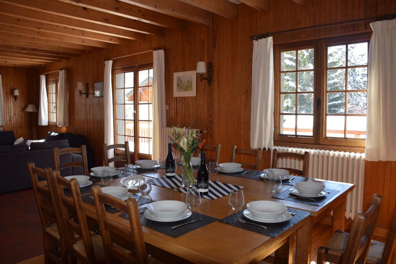 Chalet L Olan 15P Emplacement Exceptionnel Grand Terrain Ле дез Альп Экстерьер фото